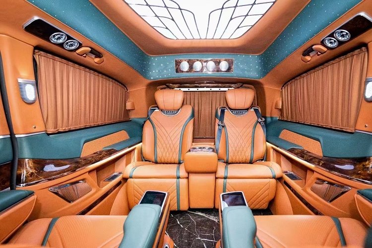 Kit Sħiħ ta' Sedil doppju tas-Set Auto Bil-Mejda Maybach Għal G500/g63/g65/g350/g55amg